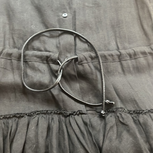 Martin Grand black 100% linen dress - Picture 2 of 4